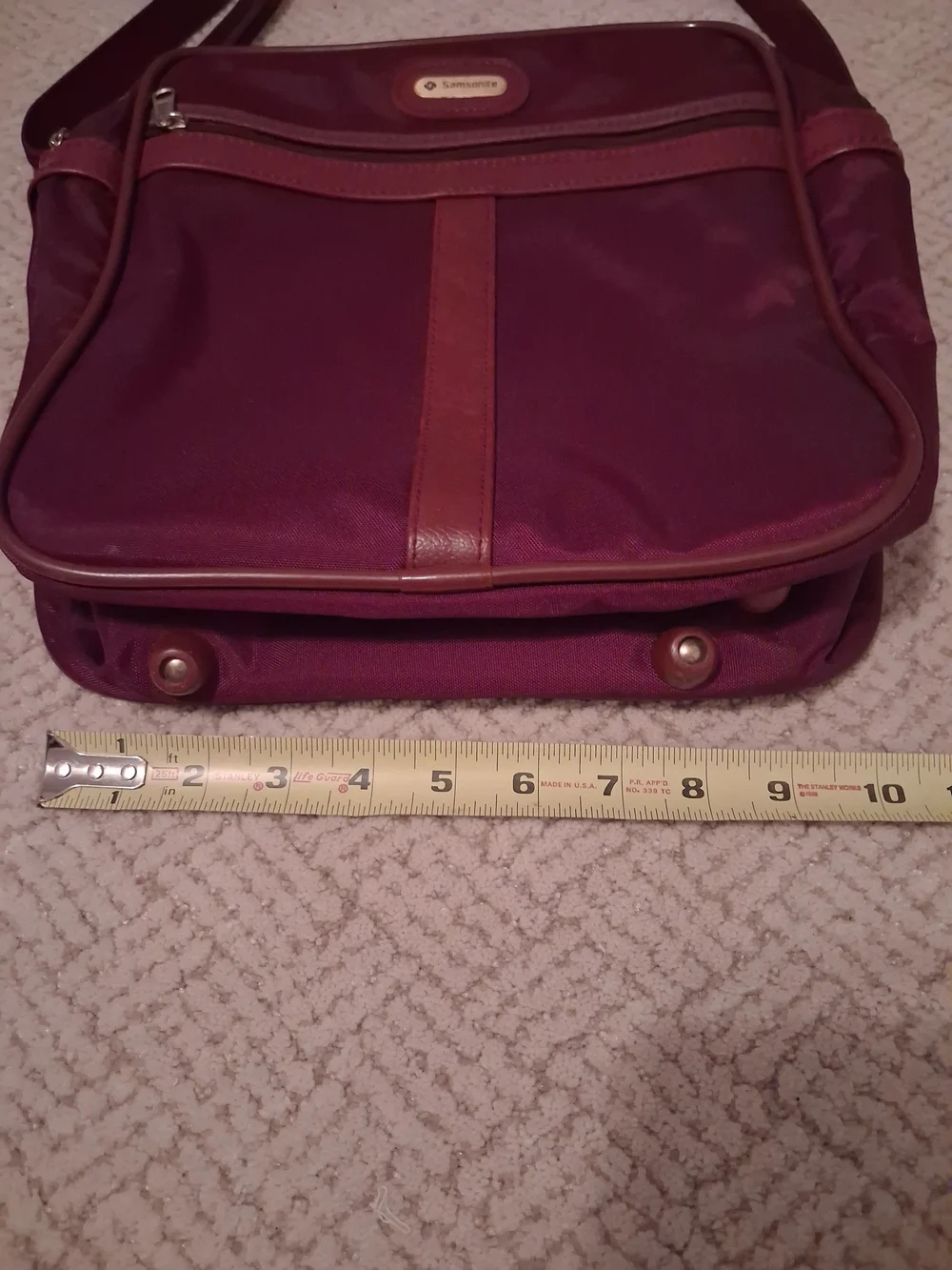 Samsonite Burgundy Shoulder Bag